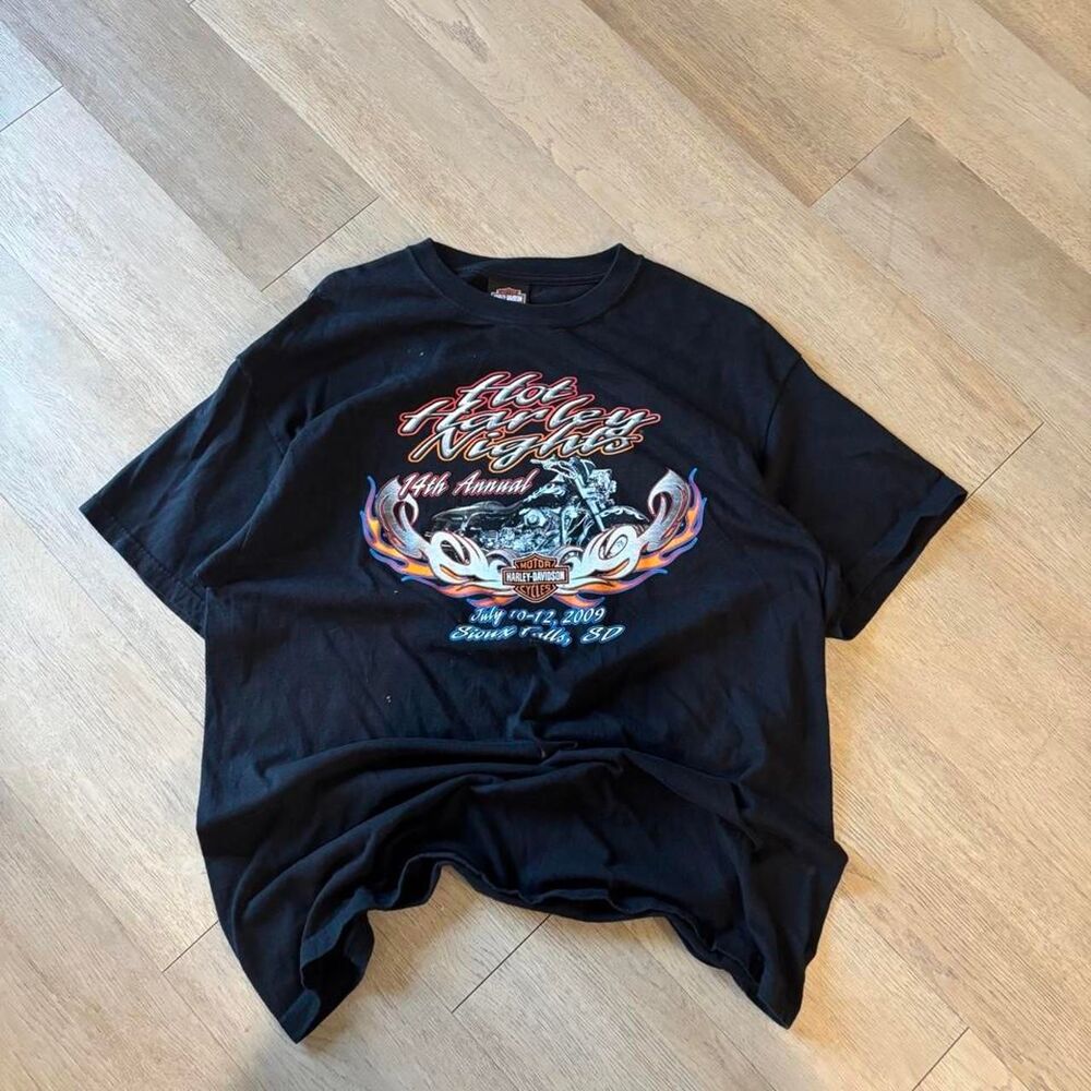 Harley-davidson Men's Black T-shirt